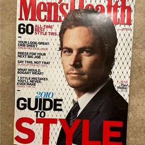 Men’s health  Magazine Guide to Style 2010 Paul Walker
